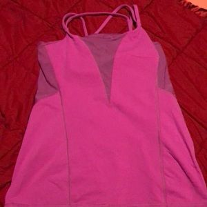 Size 6 pink Lululemon tank.